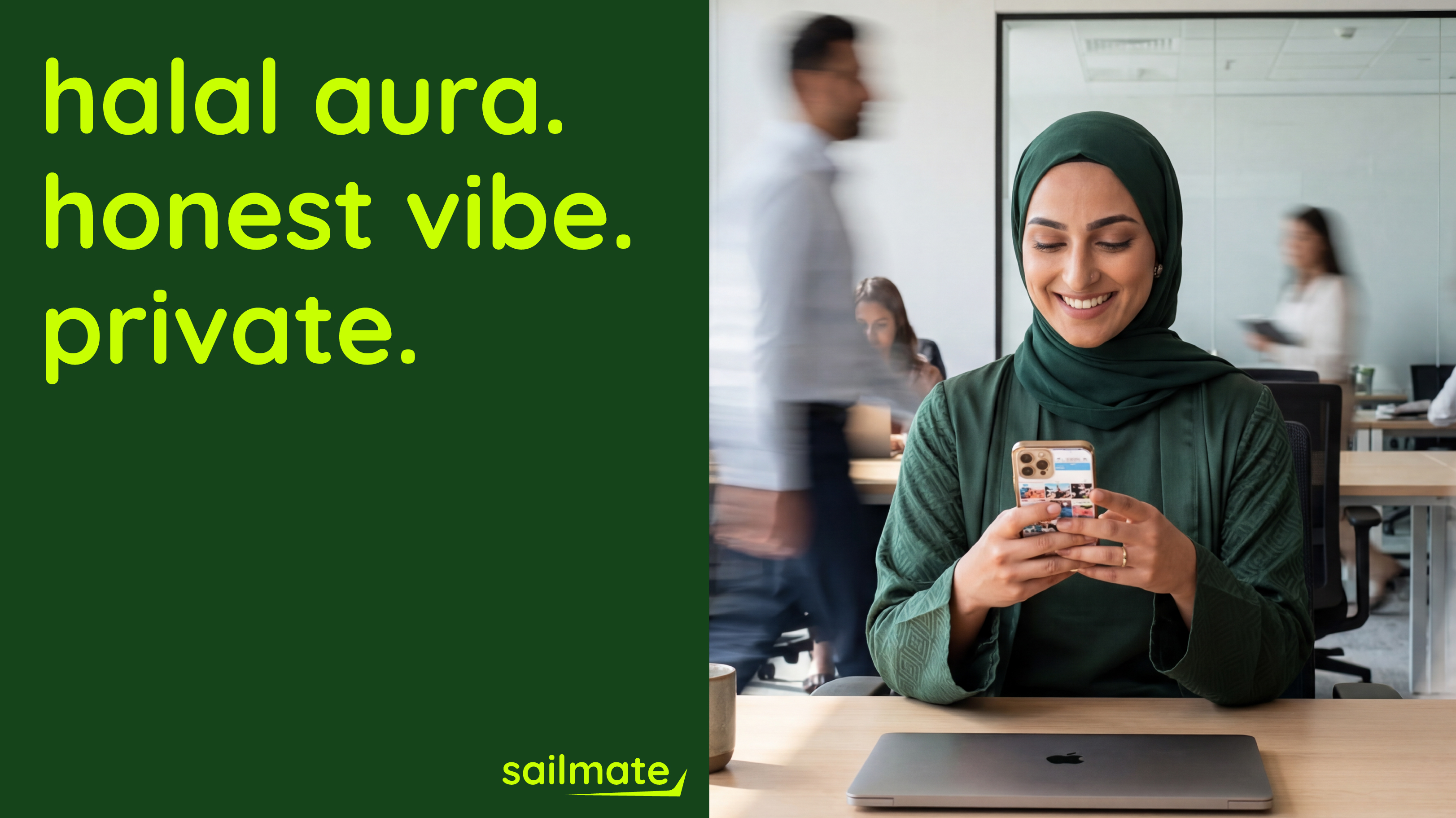 halal aura, honest vibe, private