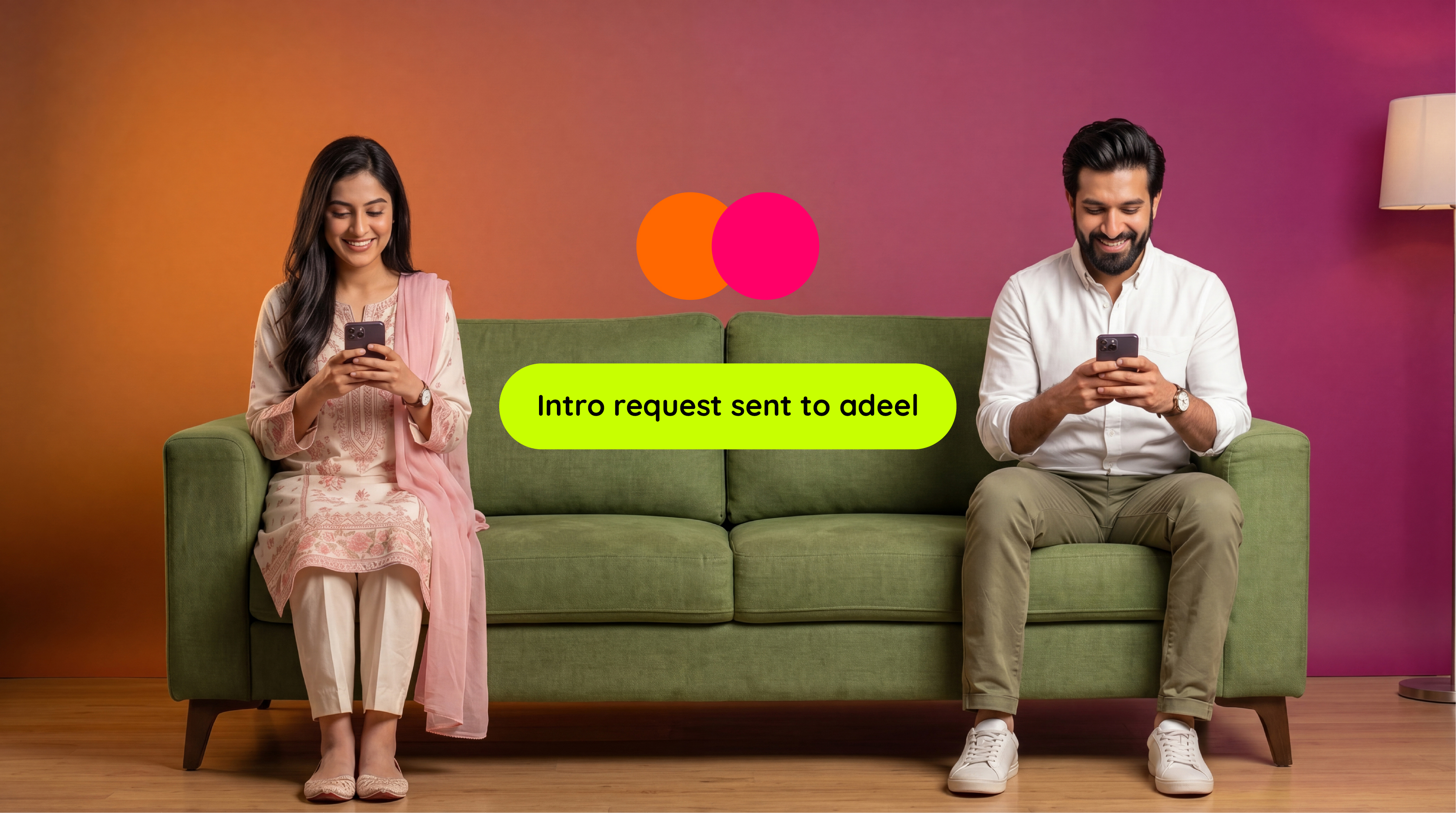 Couple on sofa — Met on Sailmate