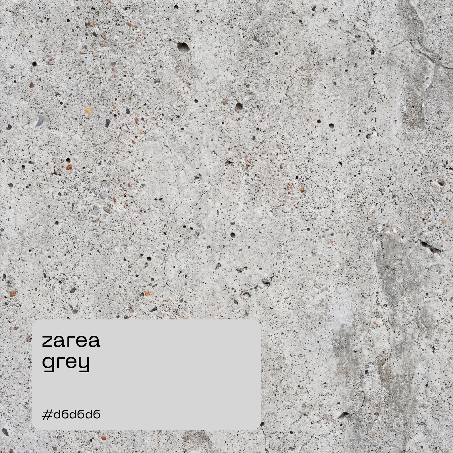 Zarea brand card grey
